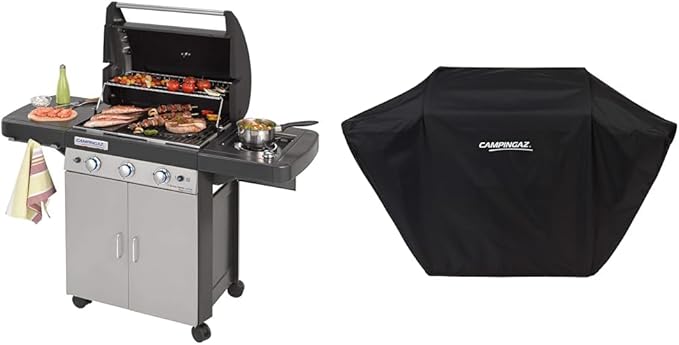 Campingaz 3 Series Classic LS Plus – Gasgrill mit 3 Edelstahlbrennern und Seitenkocher