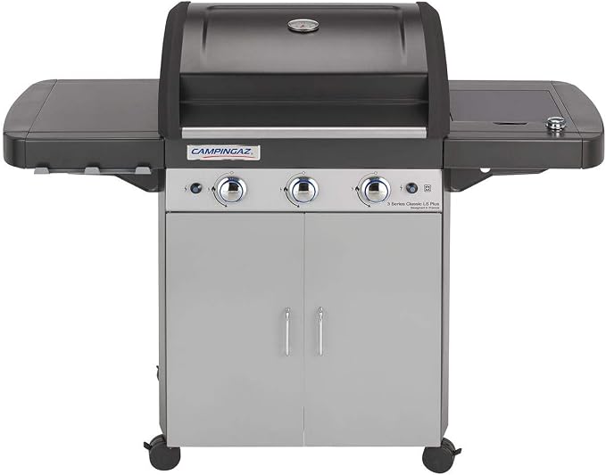 Campingaz 3 Series Classic LS Plus – Gasgrill mit 3 Edelstahlbrennern und Seitenkocher