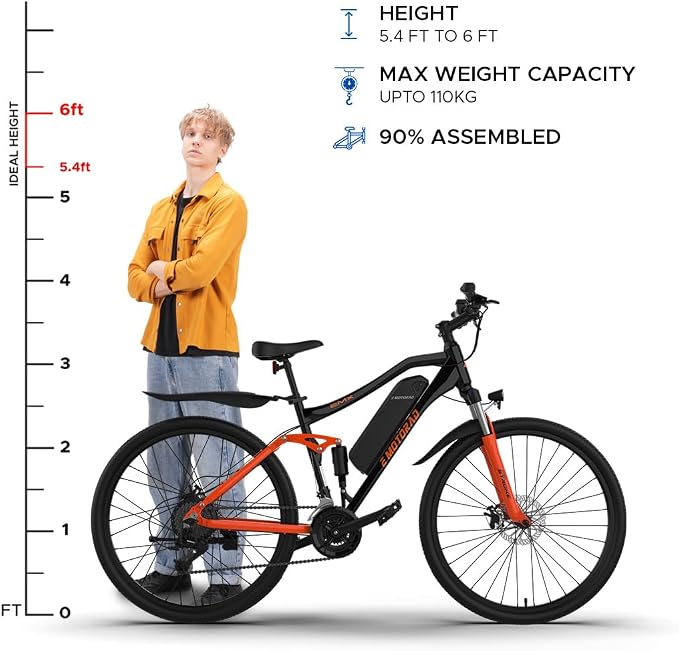 EMotorad EMX+ – Elektrisches Offroad-Fahrrad für Erwachsene