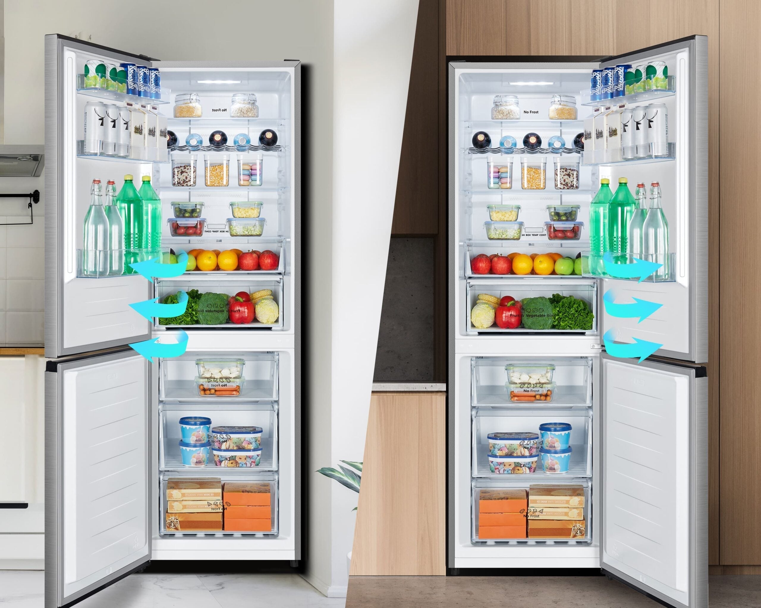 Hisense – Kühl-Gefrierkombination No Frost 304 Liter
