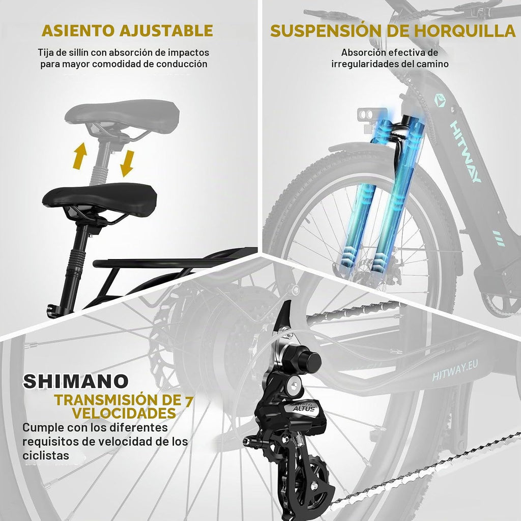 HITWAY BK16 – Urbanes E-Bike 26" 250W