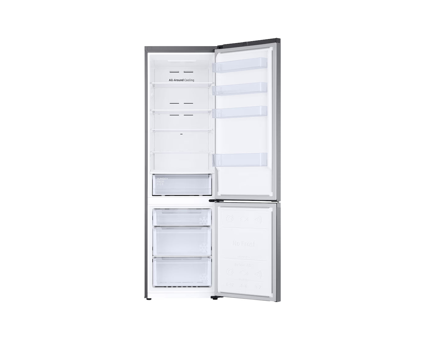 Kühl-Gefrier-Kombination Samsung Bespoke Silver RB38C600CS9 – 390 Liter, Energieeffizienzklasse C